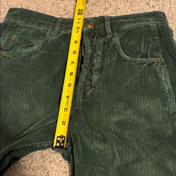 Free People Olive Green Wide Leg Pants - Picture 6 of 10